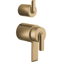 Brizo HL75111-GL - Tempassure® Thermostatic Valve With Integrated Diverter Bent Lever Handle Kit