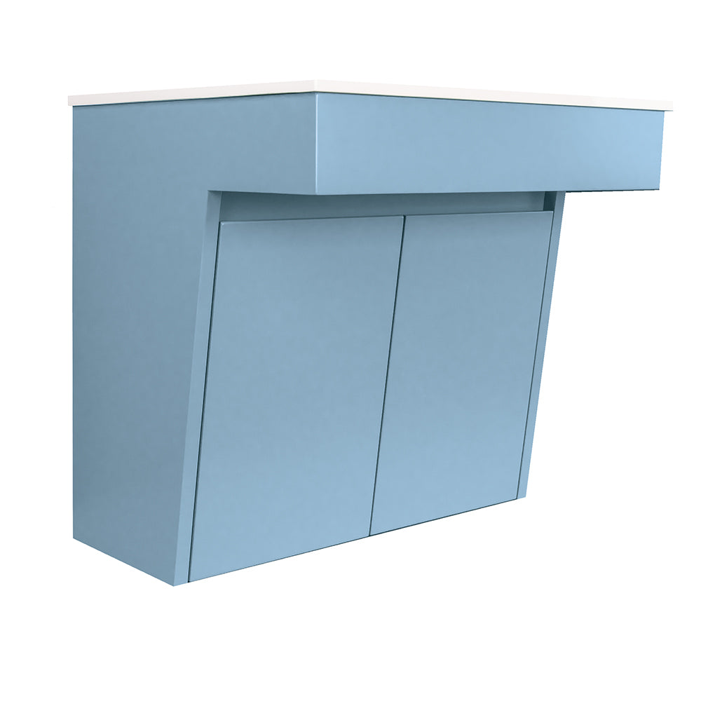 Lacava - Wall-Mount Vanity With Two Doors And Fingerpull Openings; Can Meet Federal Ada Requirements When Installed Correctly. Vanity Top Sink K24 Sold Separately. 23-1/2"W, 21-3/4"D, 23-1/2"H