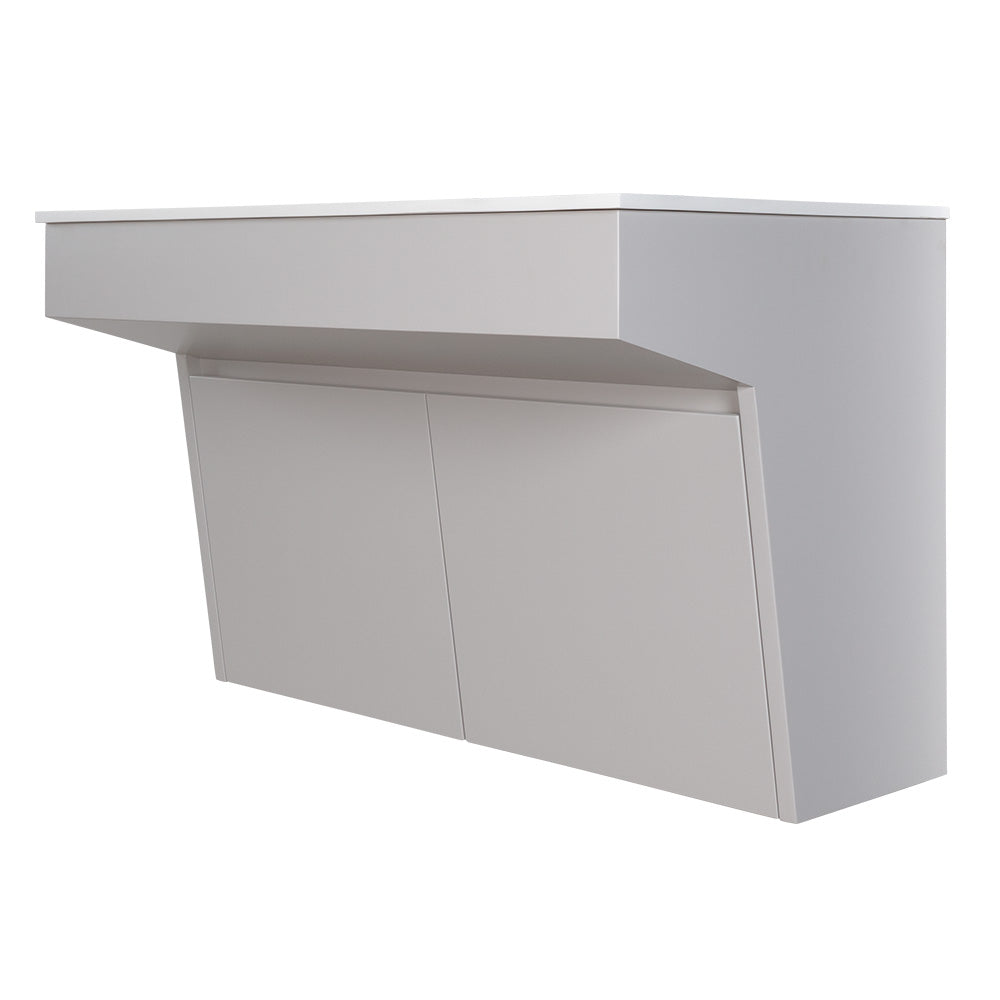 Lacava - Wall-Mount Vanity With Two Doors And Fingerpull Openings; Can Meet Federal Ada Requirements When Installed Correctly. Vanity Top Sink K36, K36L And K36R Sold Separately. 35-1/2"W, 21-3/4"D, 23-1/2"H
