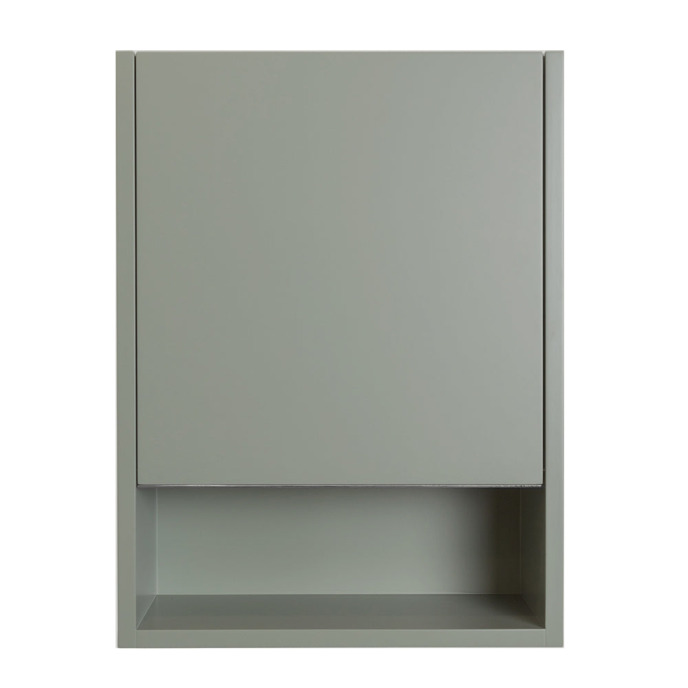 Lacava - Wall-Mounted Storage Cabinet With One Door And One Adjustable Wood Shelf, Hinged Right, W: 18", D: 7", H: 24"