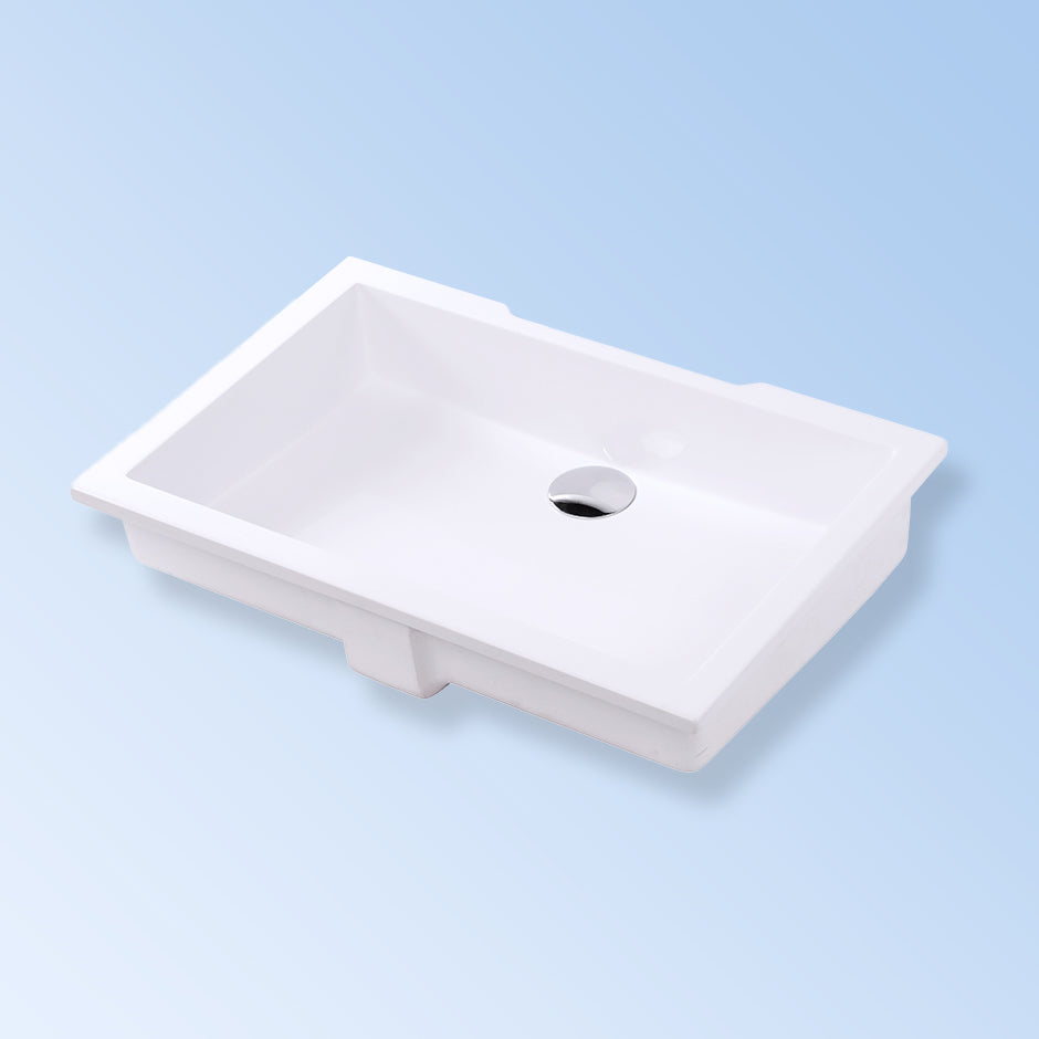 Lacava - Under-Counter Bathroom Sink Made Of Solid Surface With An Overflow. W: 23 1/2", D: 15", H:5 3/4"