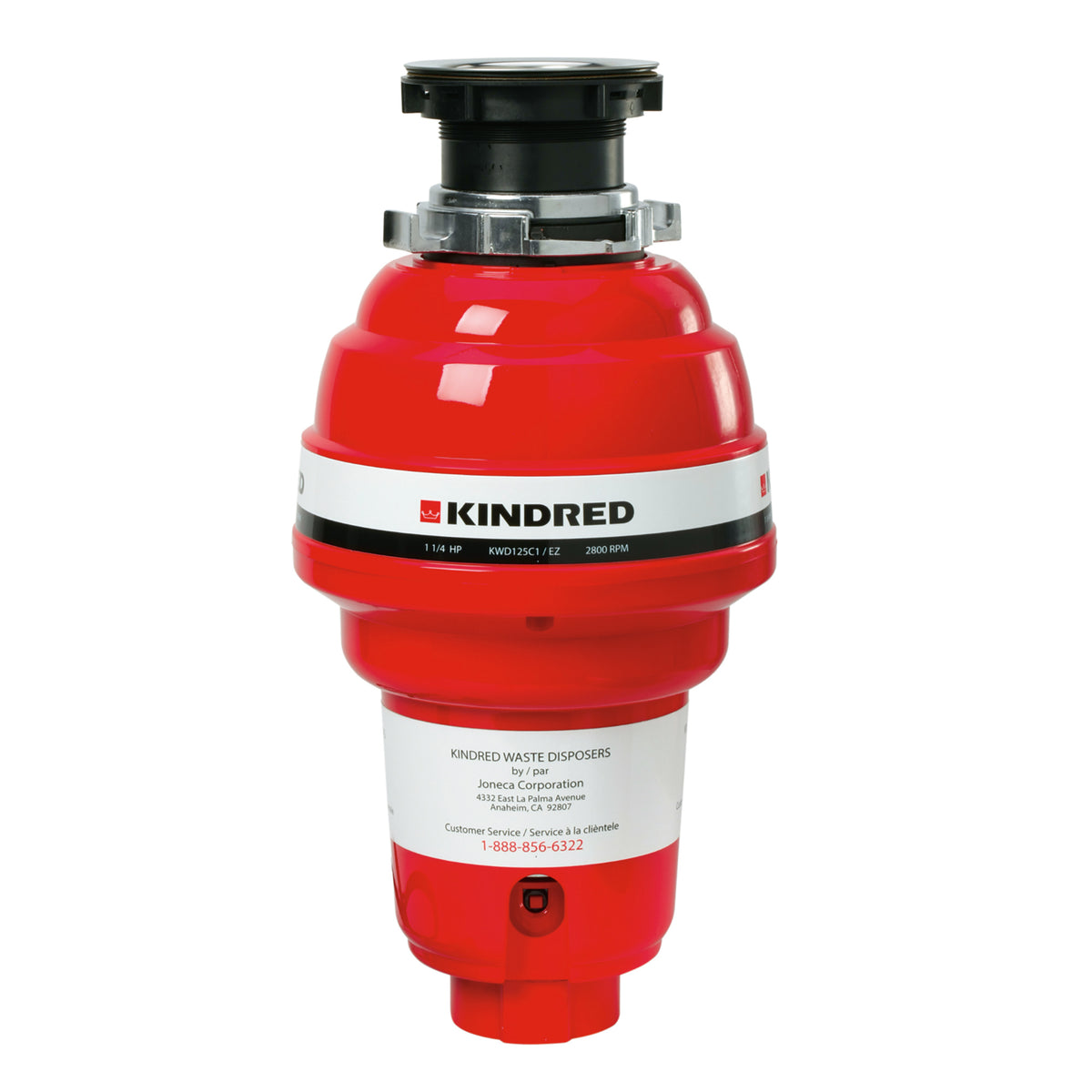 Kindred KWD125C1-EZ- Waste Disposer 1 1/4 Hp