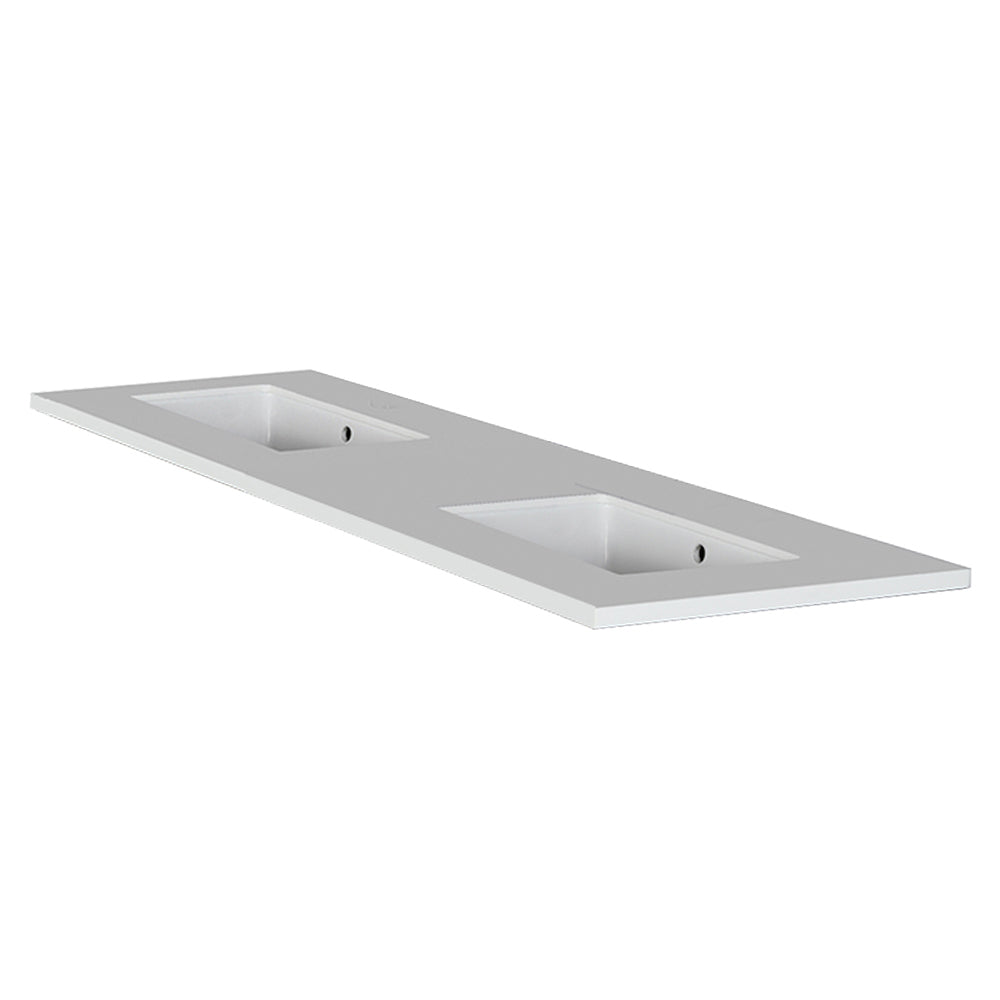 Lacava - Counter Top For Double Vanity Lrs-F-72 With Cut -Outs For Bathroom Sink 5062Un. W: 60", D: 21", H: 3/4".
