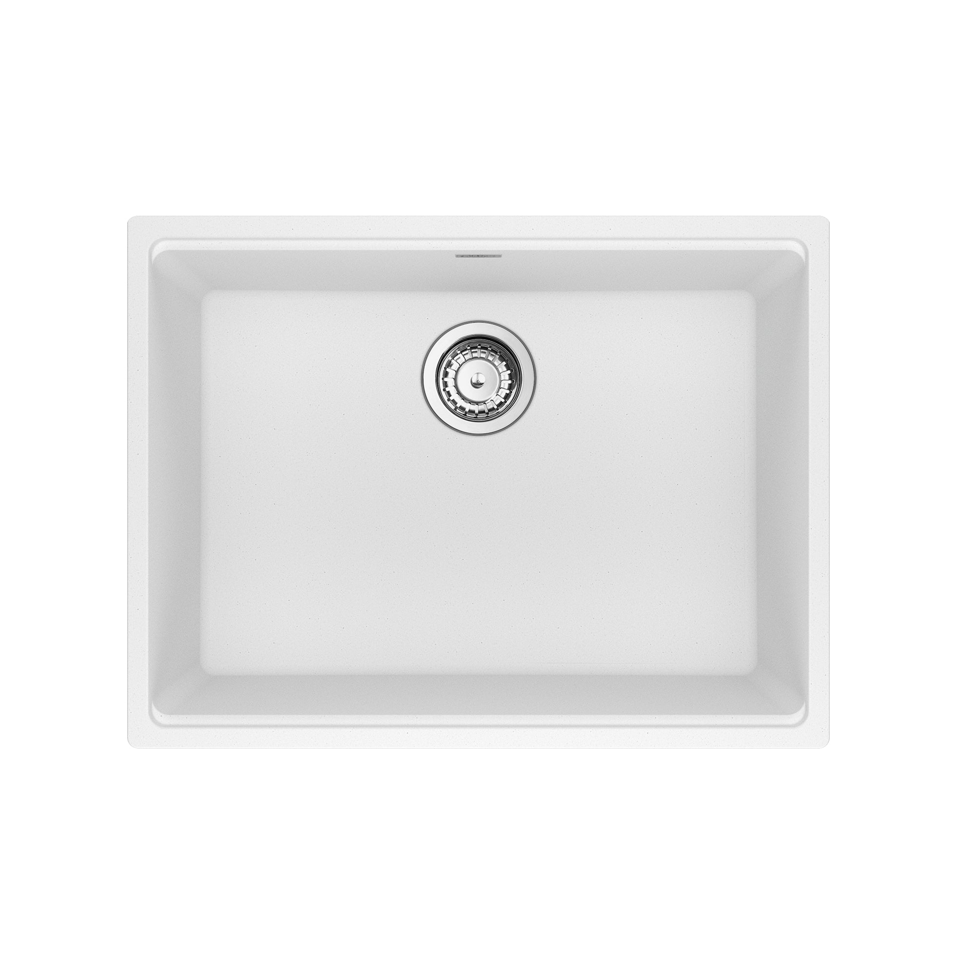 Franke MAG11023-PWT-S- Maris Um Grn Polar White Sgl 27Cab With Strainer Basket