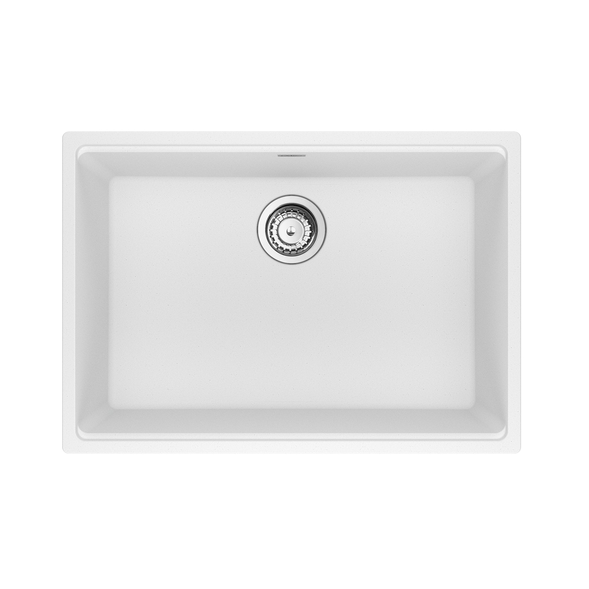 Franke MAG11025-PWT-S- Maris Um Grn Polar White Sgl 30Cab With Strainer Basket