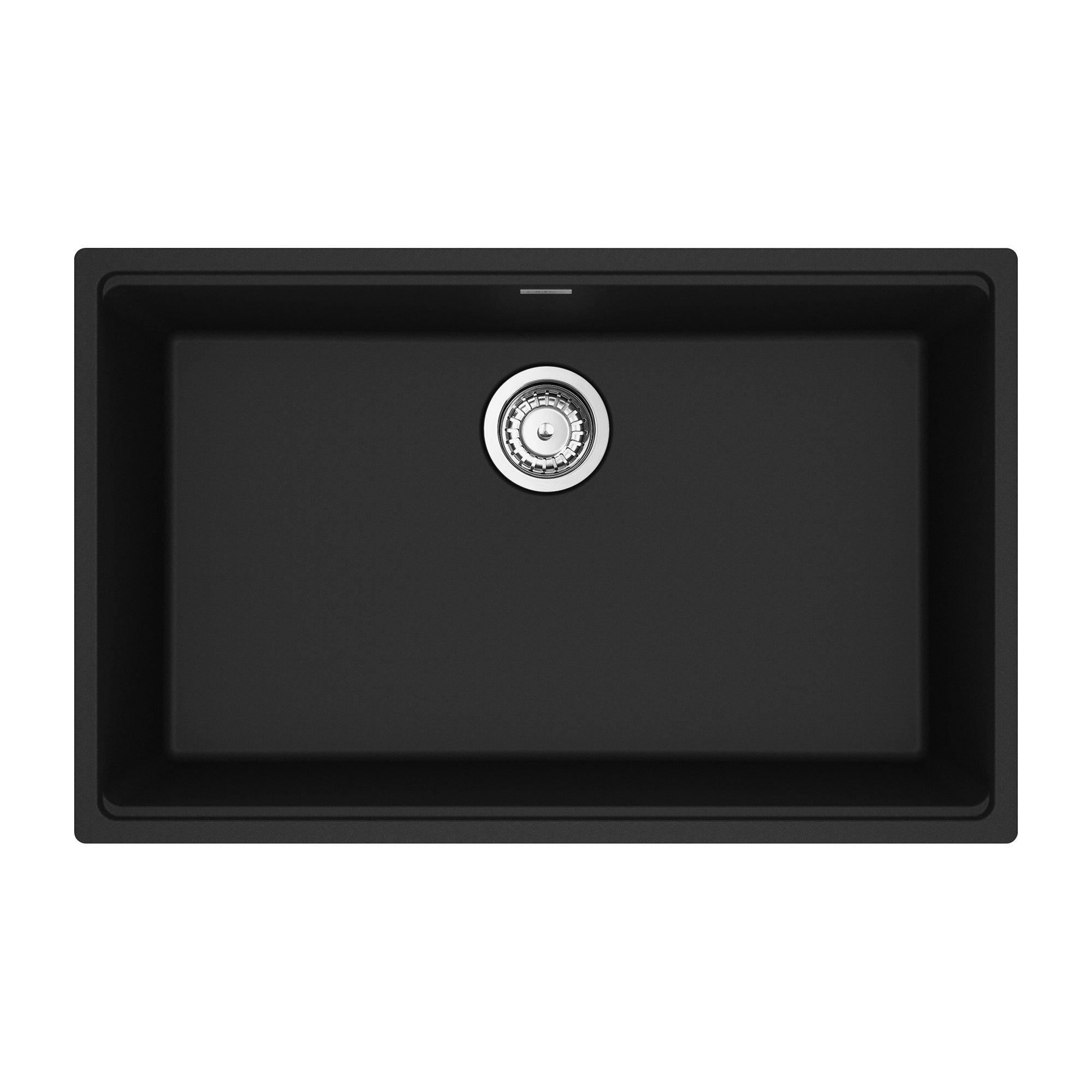 Franke MAG11028-MBK-S- Maris Um Grn Matte Black Sgl 33Cab With Strainer Basket