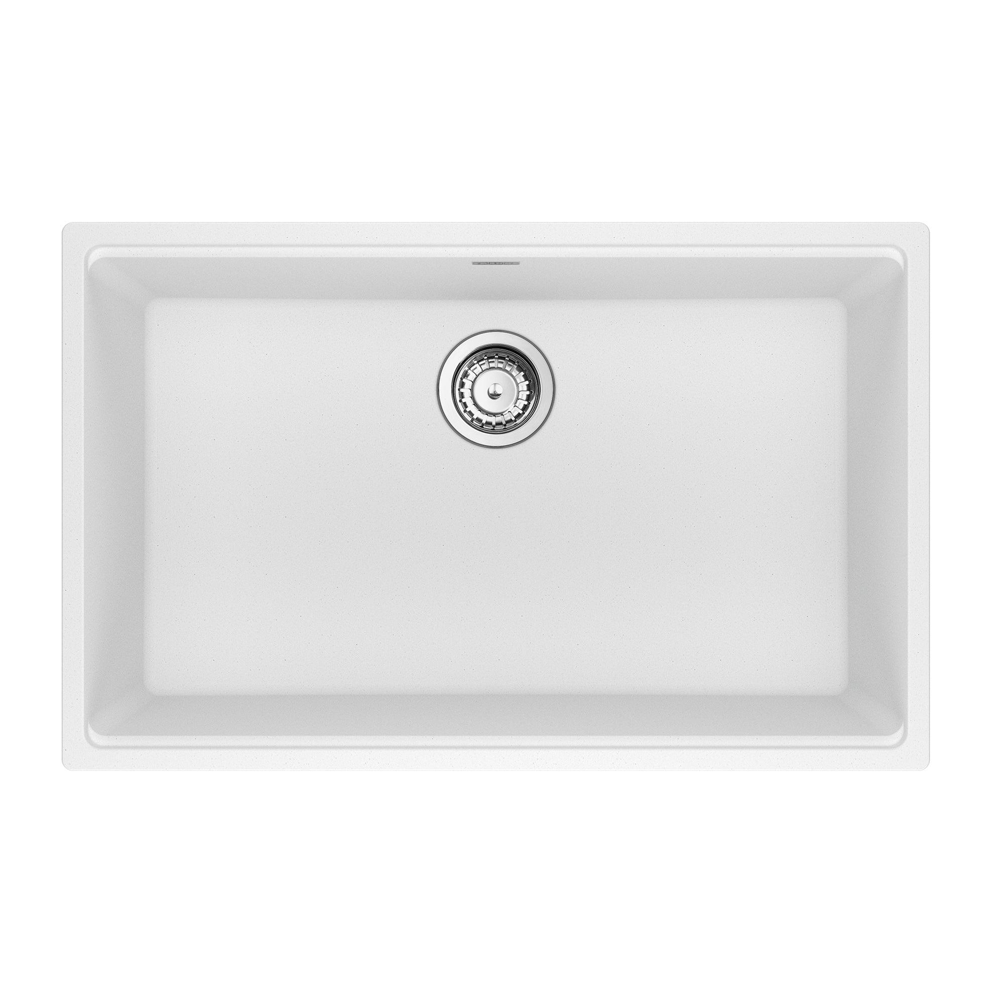Franke MAG11028-PWT-S- Maris Um Grn Polar White Sgl 33Cab With Strainer Basket
