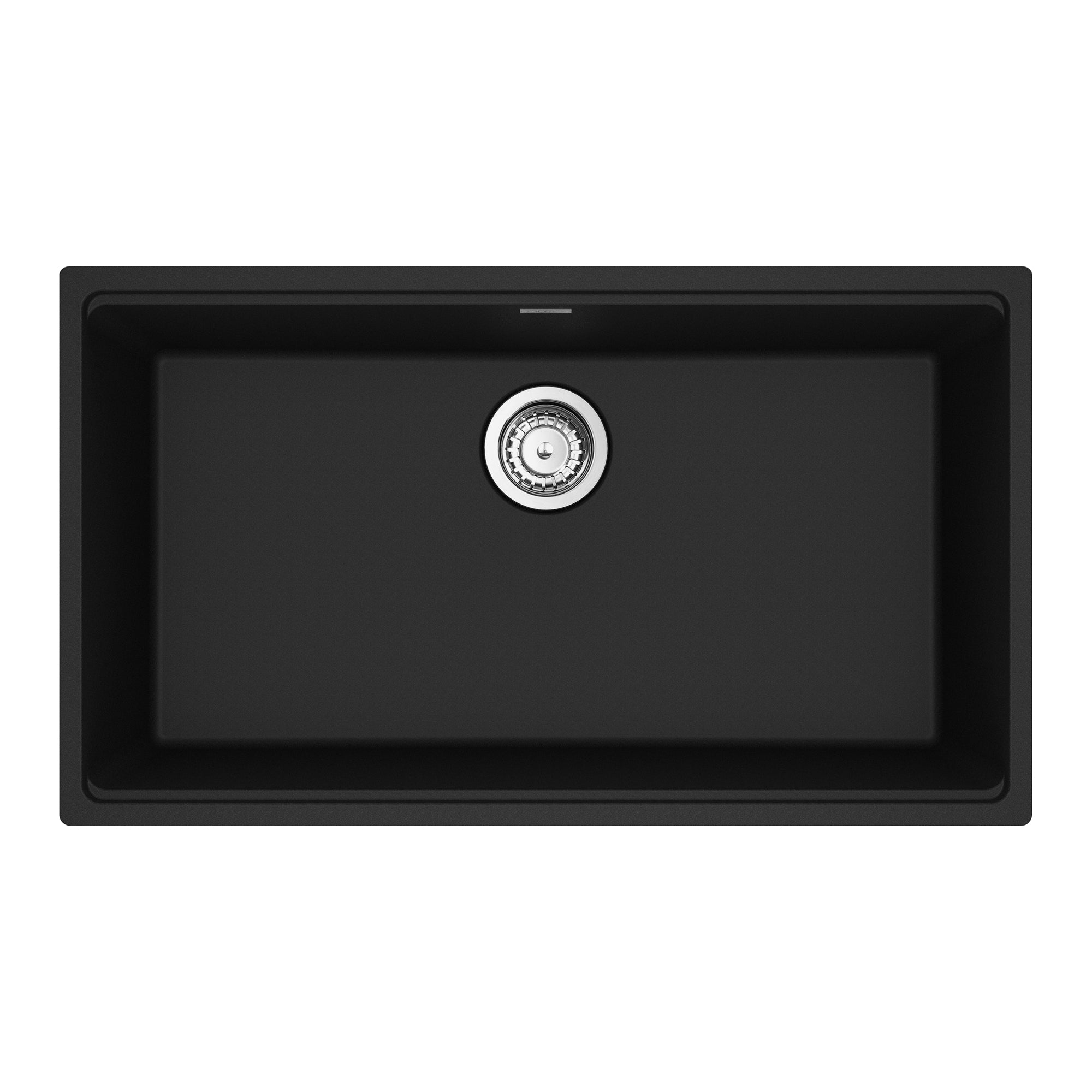 Franke MAG11029-MBK-S- Maris Um Grn Matte Black Sgl 33Cab With Strainer Basket