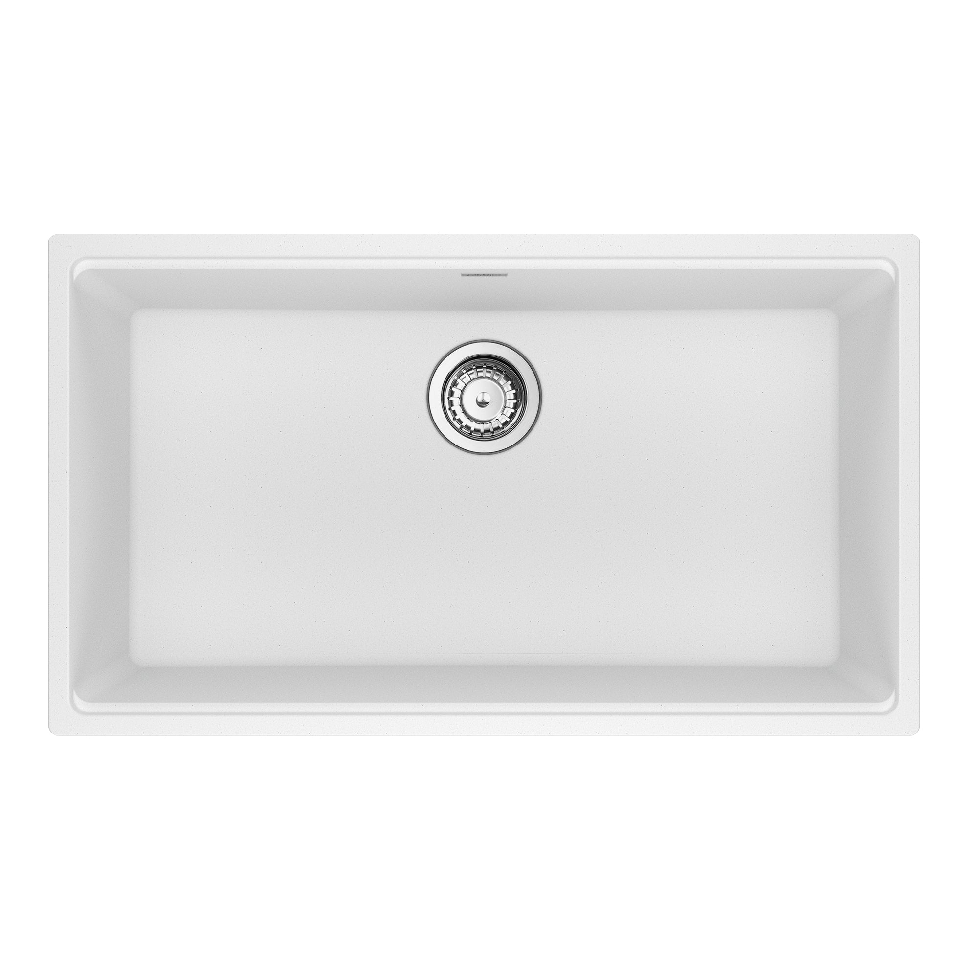 Franke MAG11029-PWT-S- Maris Um Grn Polar White Sgl 33Cab With Strainer Basket