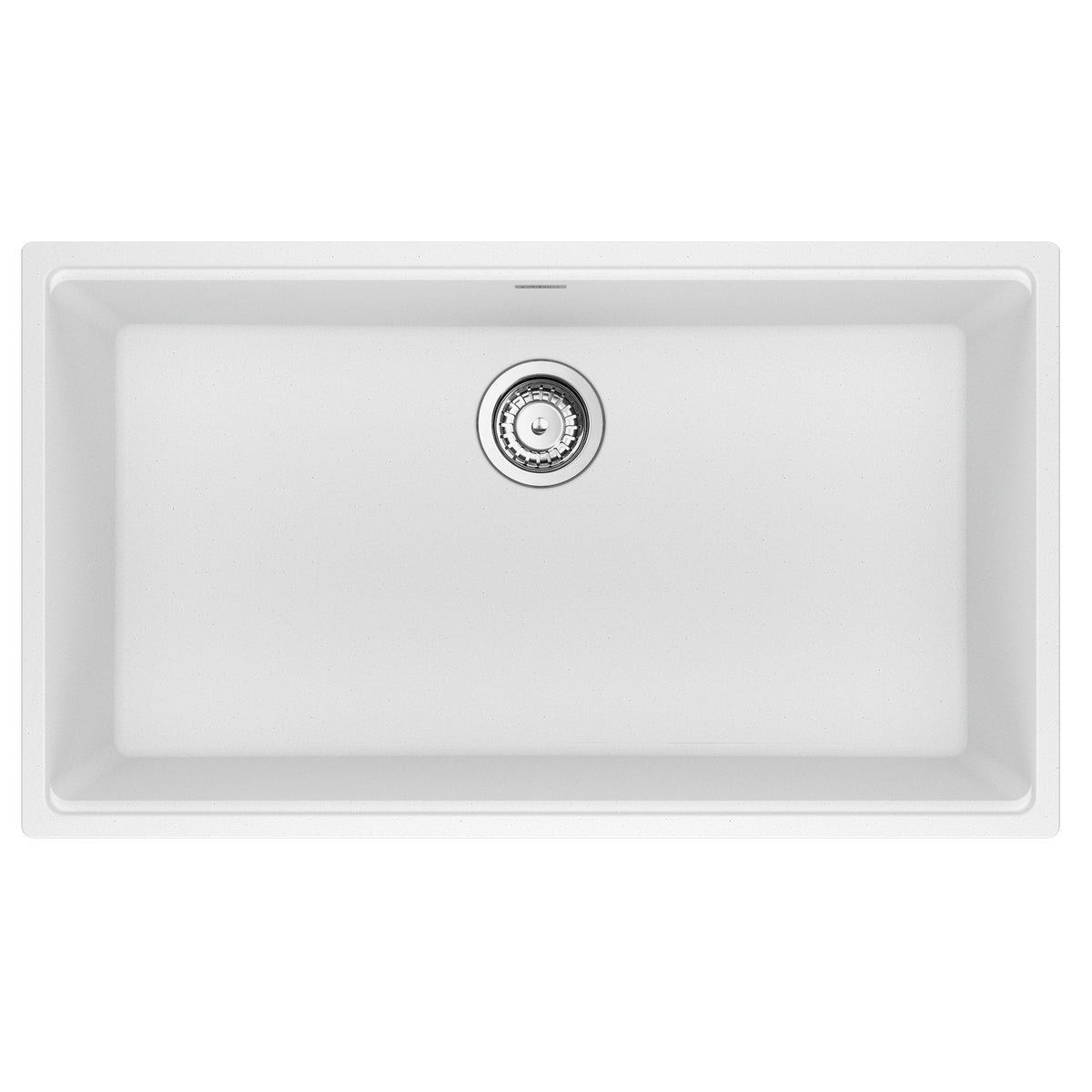 Franke MAG11031-PWT-S- Maris Um Grn Polar White Sgl 36Cab With Strainer Basket