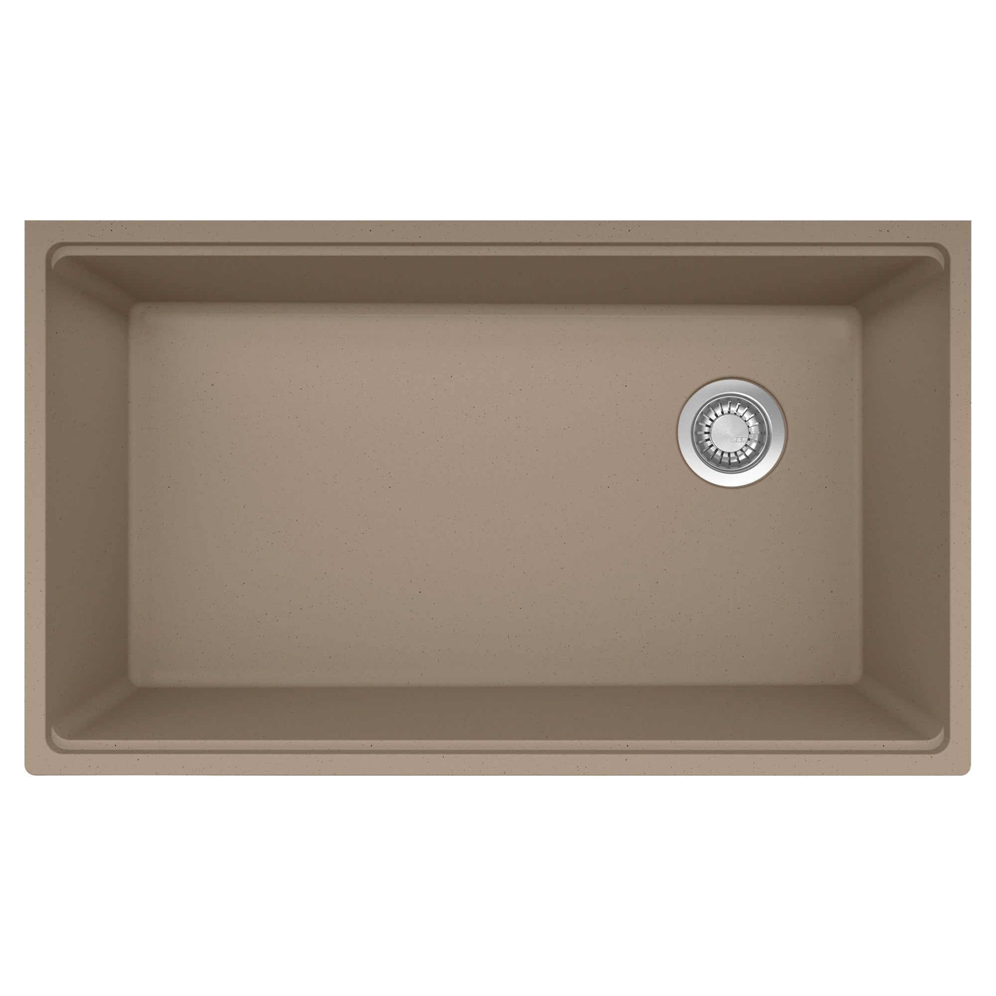 Franke MAG11031OW-OYS-S- Maris Um Grn Oyster Sgl - Offset Waste With Strainer Basket