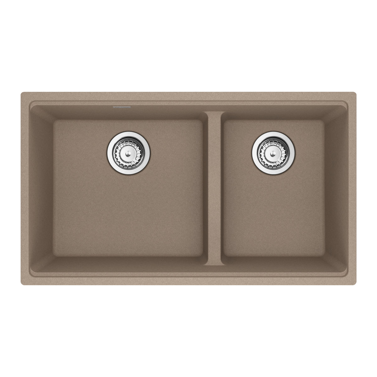 Franke MAG1601611LD-OYS-S- Maris Um Grn Oyster Dbl 33Cab - Low Divide With Strainer Basket