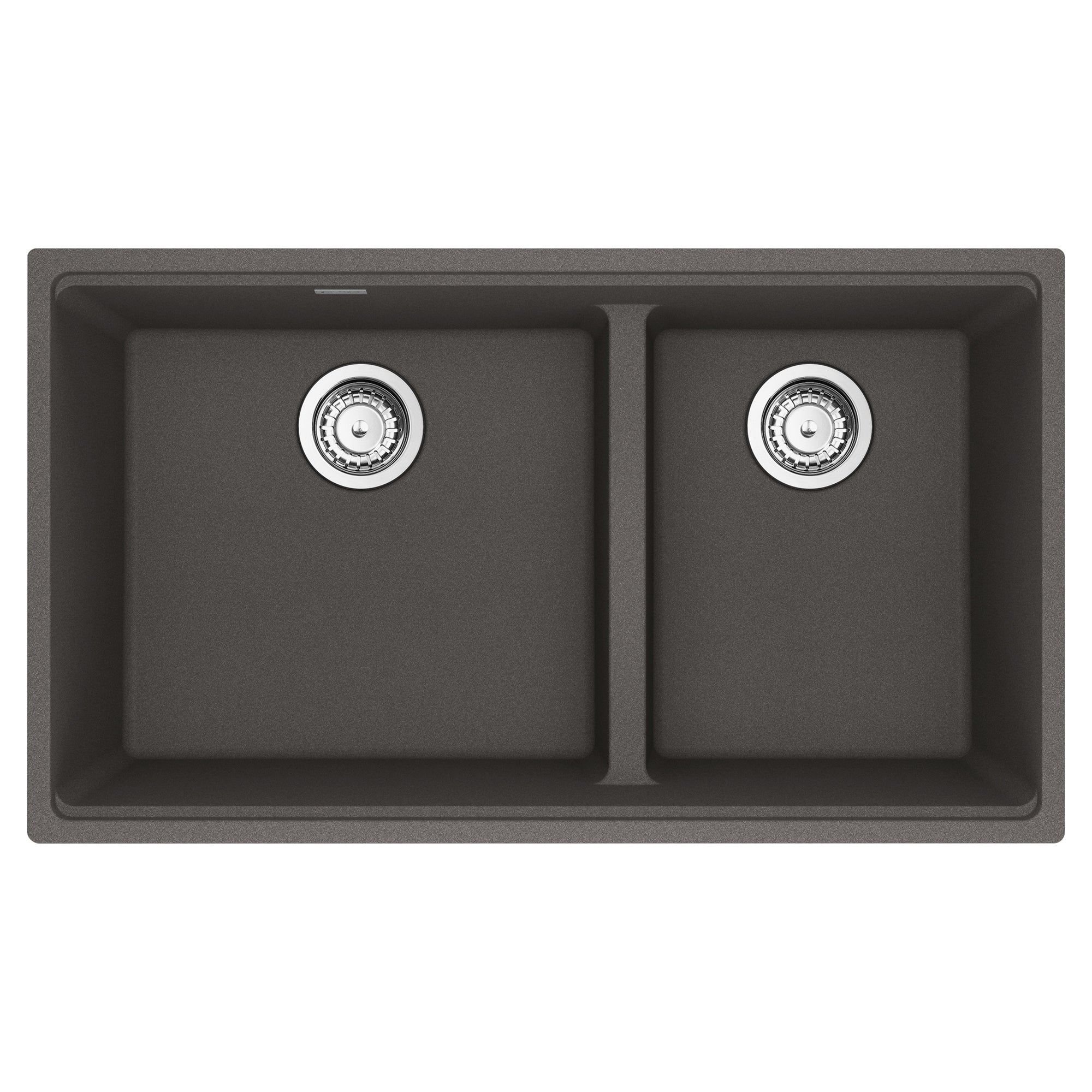 Franke MAG1601812LD-SLG-S- Maris Um Grn Slate Grey Dbl 36Cab - Low Divide With Strainer Basket
