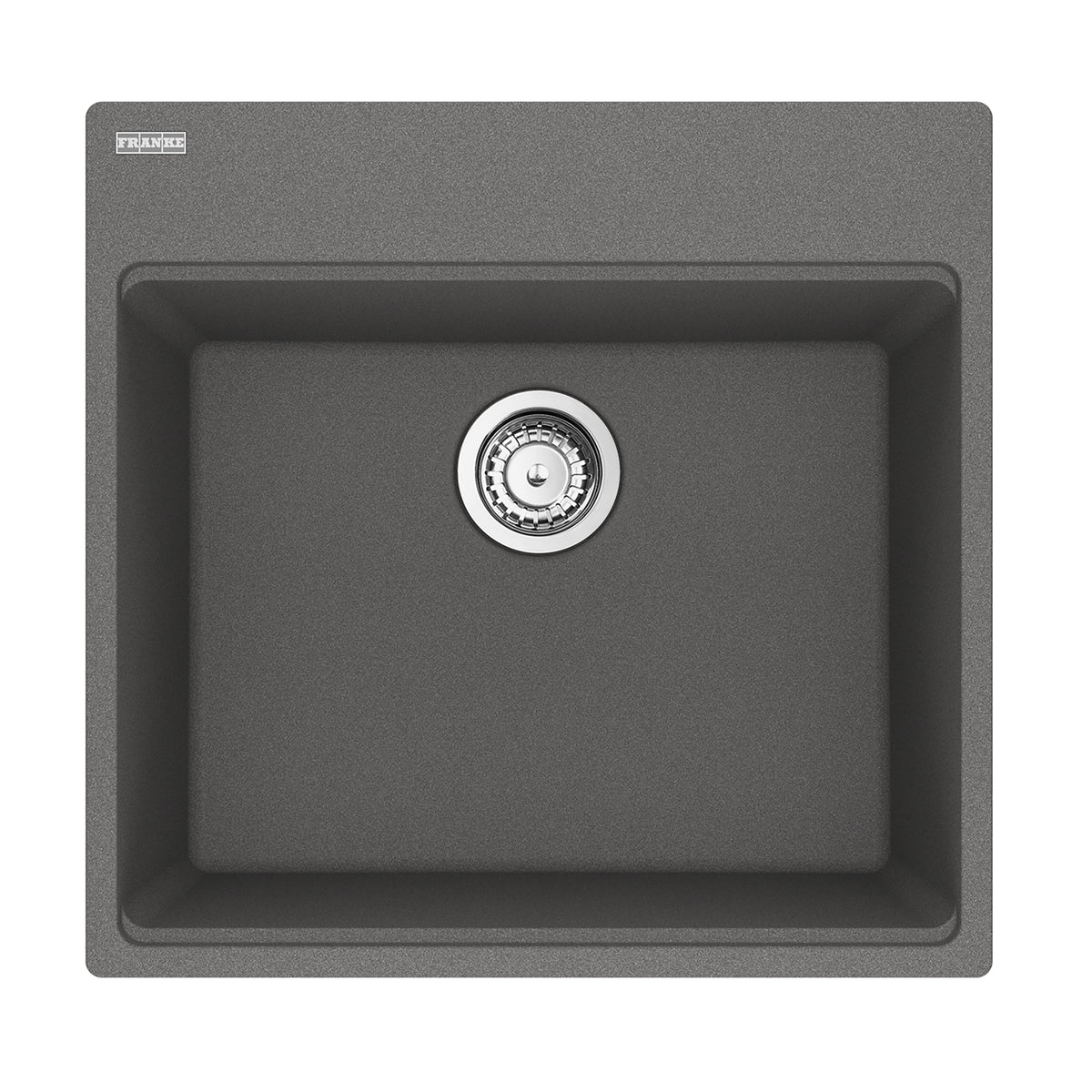 Franke MAG61020-SHG-S- Maris Um Grn Stone Grey Sgl 24Cab With Strainer Basket