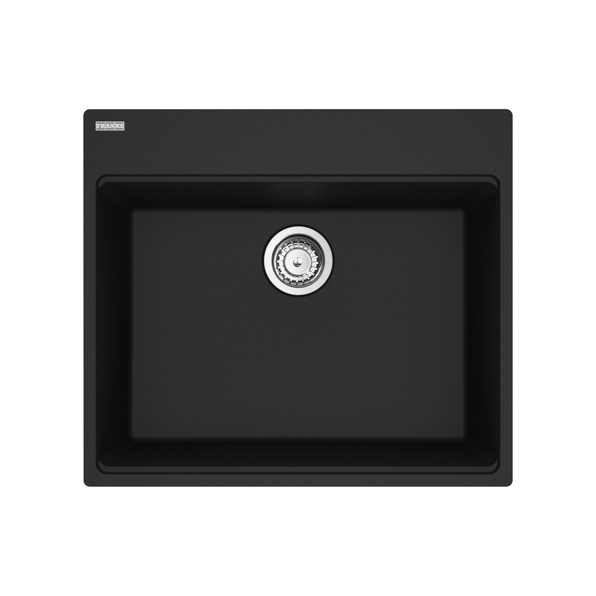 Franke MAG61023-MBK-S- Maris Tm Grn Matte Black Sgl 27Cab With Strainer Basket