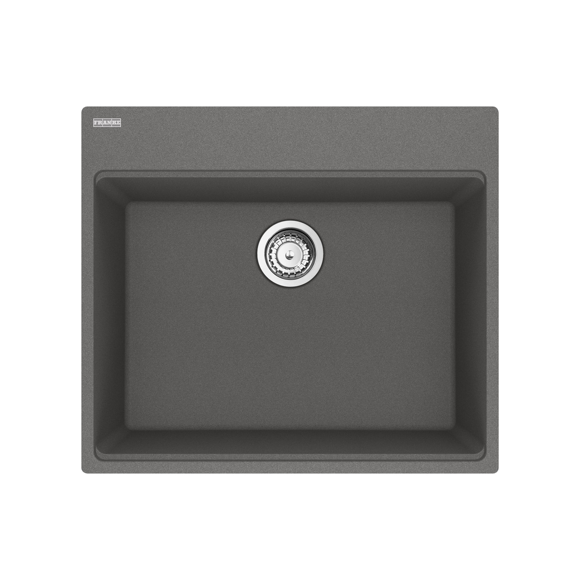Franke MAG61023-SHG-S- Maris Tm Grn Stone Grey Sgl 27Cab With Strainer Basket