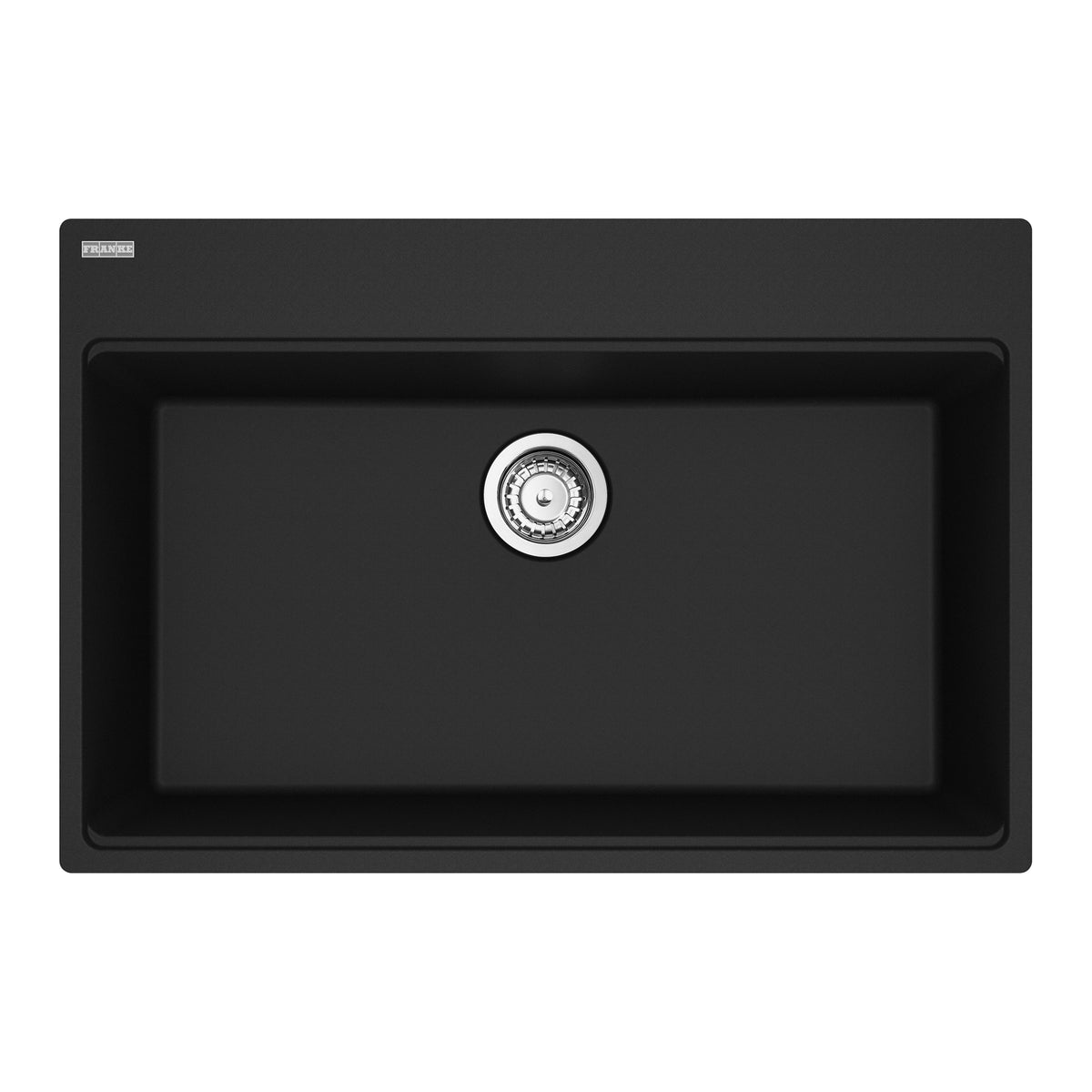 Franke MAG61031-MBK-S- Maris Tm Grn Matte Black Sgl 36Cab With Strainer Basket