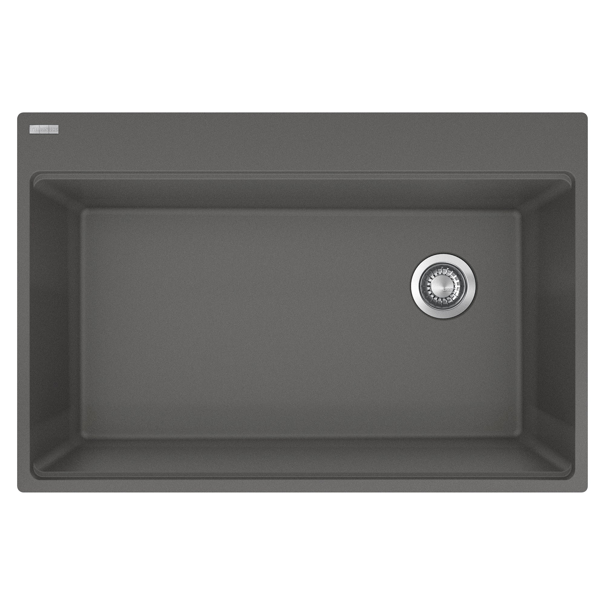 Franke MAG61031OW-SHG-S- Maris Tm Grn Stone Grey Sgl - Offset Waste With Strainer Basket