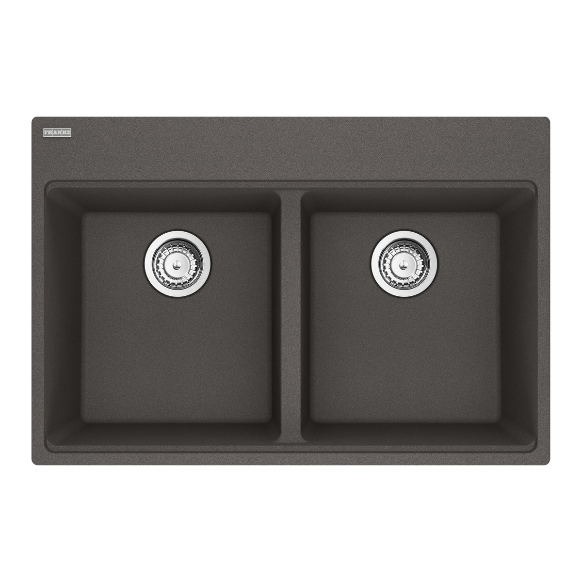 Franke MAG6201414-SLG-S- Maris Tm Grn Slate Grey Dbl 33Cab With Strainer Basket