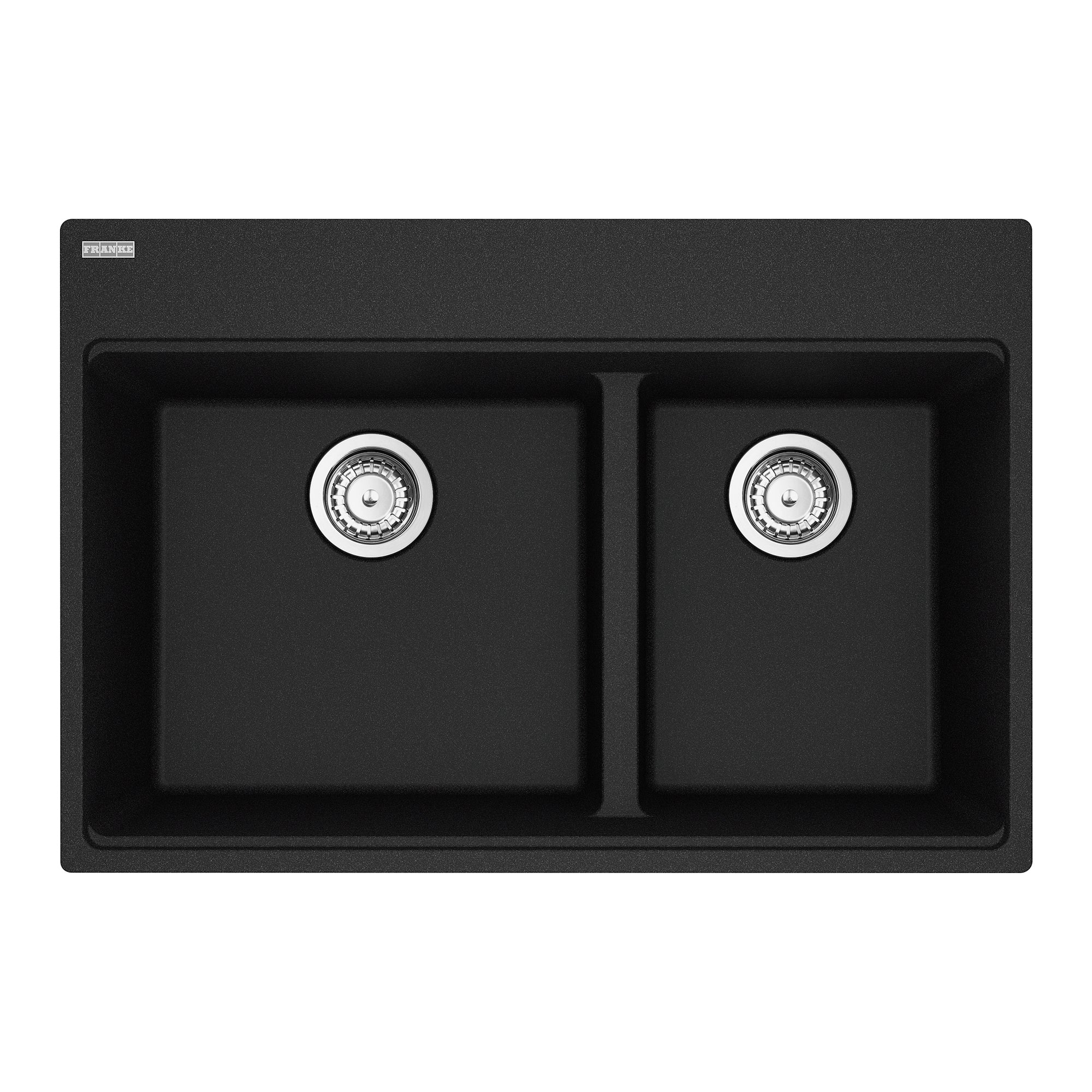 Franke MAG6601611LD-ONY-S- Maris Tm Grn Onyx Dbl 33Cab Low Divide With Strainer Basket