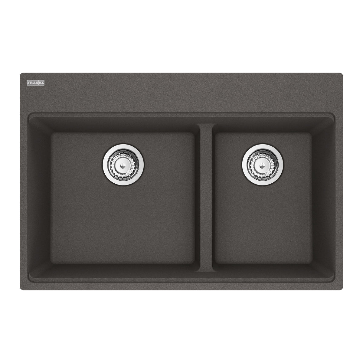 Franke MAG6601611LD-SLG-S- Maris Tm Grn Slate Grey Dbl 33Cab - Low Divide With Strainer Basket
