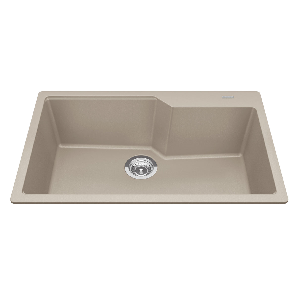 Kindred MGSM2031-9CHA- Granite Series 30.7-in LR x 19.69-in FB Drop In Single Bowl Granite Kitchen Sink in Champagne - FaucetExpress.ca