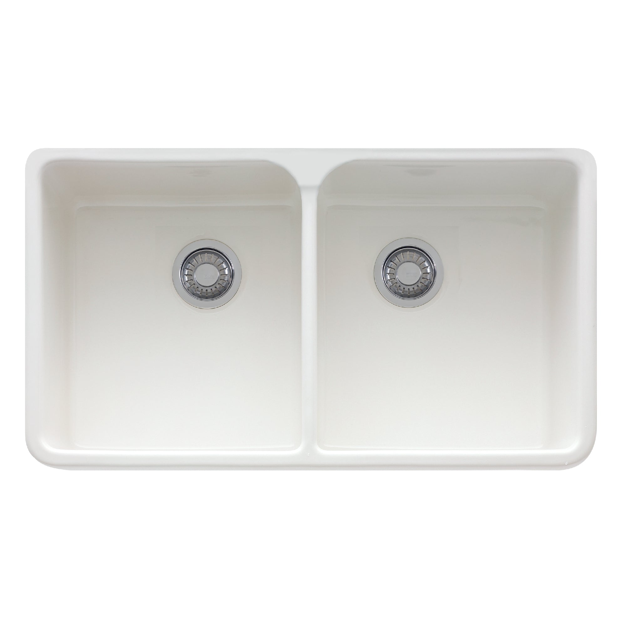 Franke MHK720-35WH- Manor House- Apront Front Sink Double Fireclay - White