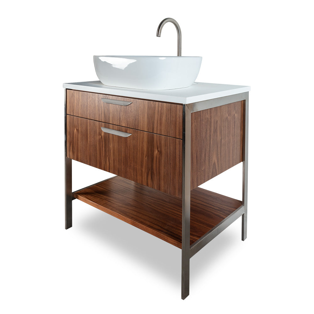 Lacava - Metal Frame For Free Standing Under-Counter Vanity Nav-Vs-30, Nav-Vs-30L & Nav-Vs-30R. Sold Together With The Cabinet. W: 29 1/2", D: 21 3/4", H: 29".