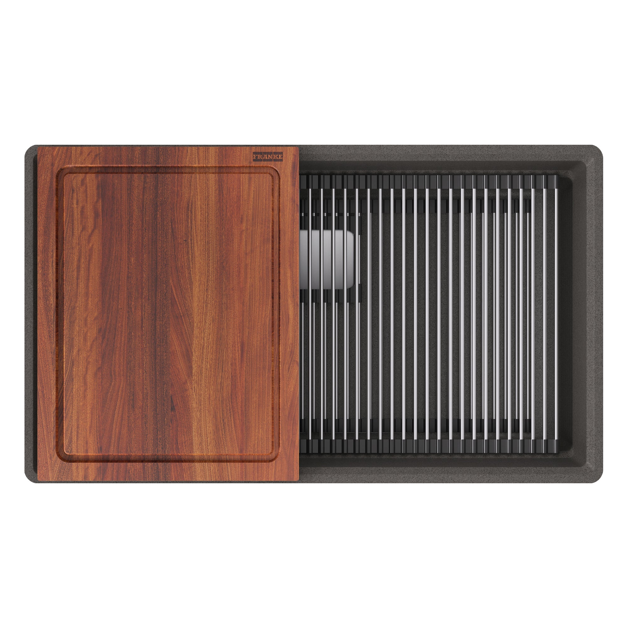 Franke PKG11031SLG-WKC- Peak Um Grn Slate Grey Sgl 36Cab Workcenter