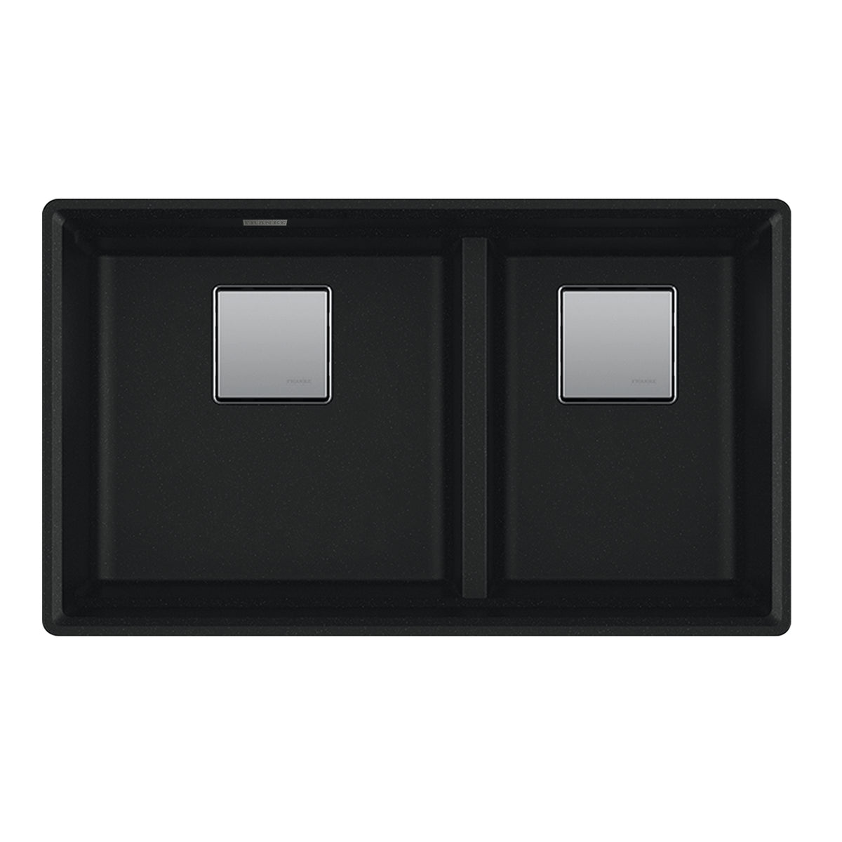 Franke PKG160LD-MBK-S- Peak Um Grn Matte Black Dbl 36Cab - Low Divide With Strainer Basket