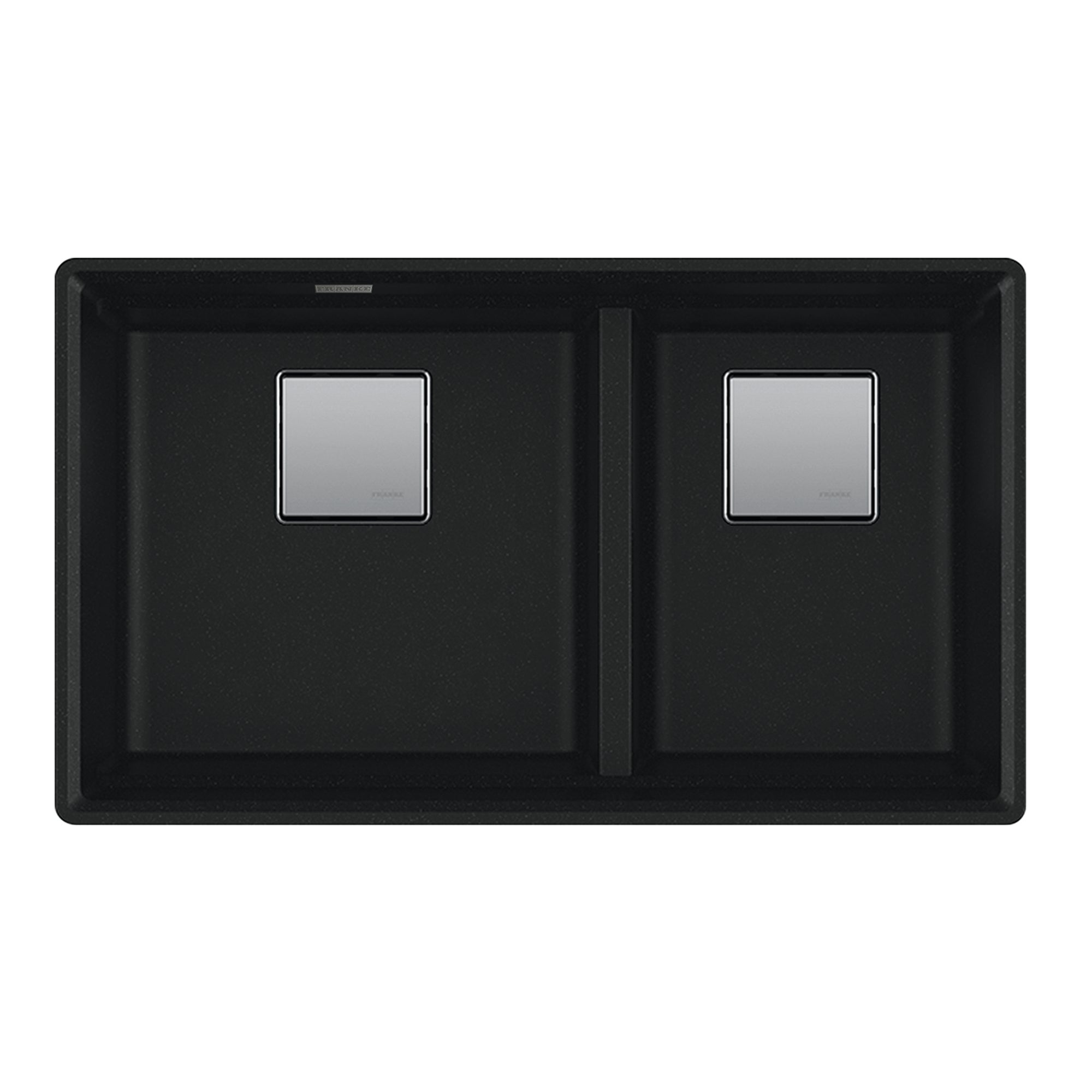 Franke PKG160LD-MBK-S- Peak Um Grn Matte Black Dbl 36Cab - Low Divide With Strainer Basket