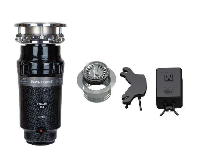 Mountain Plumbing MT777BF/BRN - Batch Feed Waste Disposer System Kit With 3-Bolt Mount 3/4 Hp Disposer