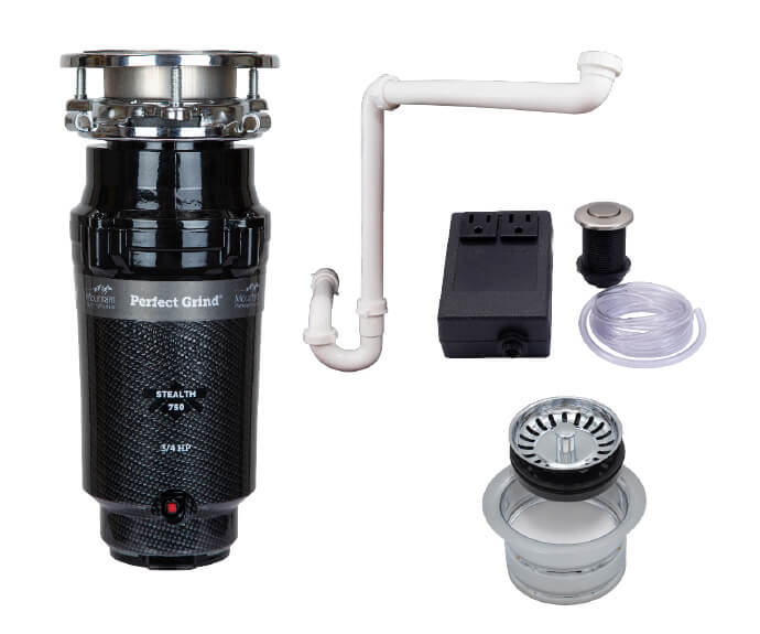 Mountain Plumbing MTSINK1SE/BN - Single Bowl Standard Kitchen Sink Package - Extended Flange