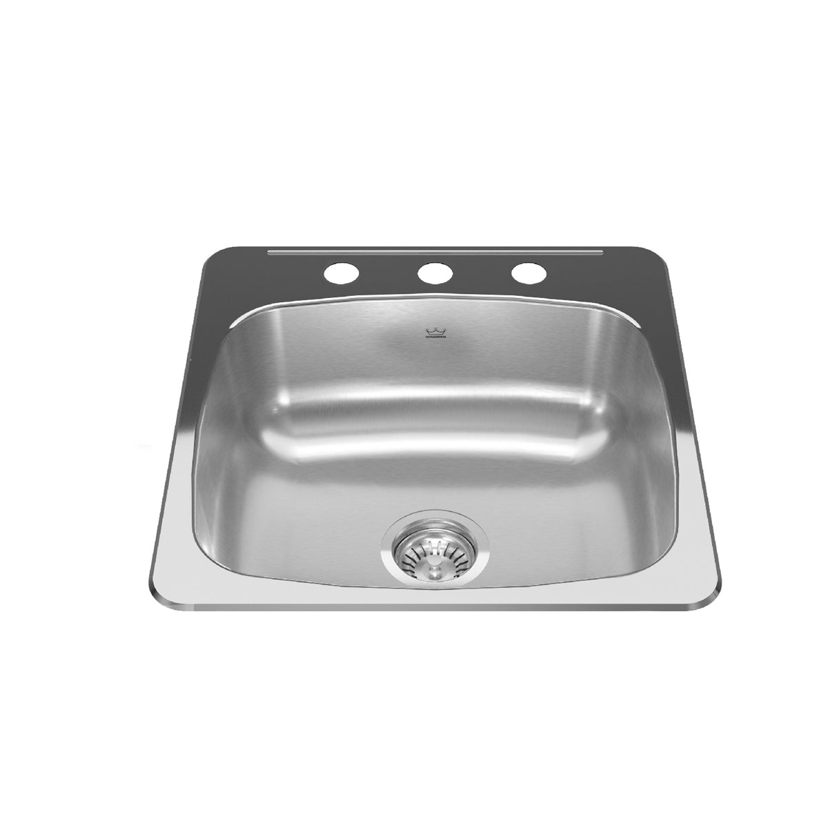 Kindred RSL5251-3- Reginox Tm 20G Ss Sgl 3Hole - FaucetExpress.ca