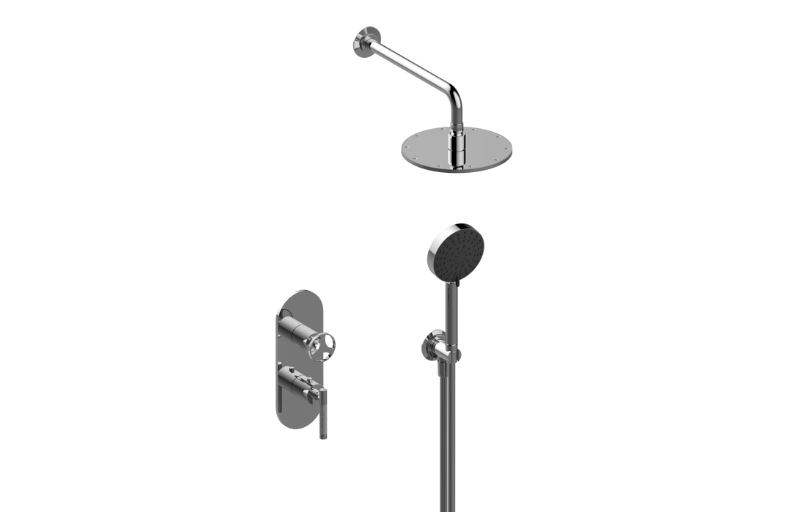 Graff S30L1X103FR-AU-T - M-Series Thermostatic Shower System - Shower With Handshower (Trim)