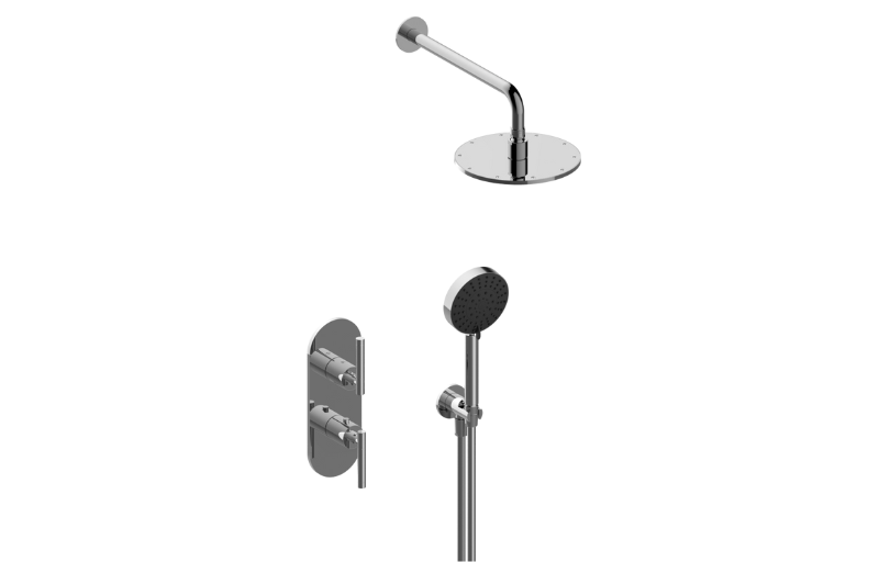 Graff S30L213FR-AU-T - M-Series Thermostatic Shower System - Shower With Handshower (Trim)