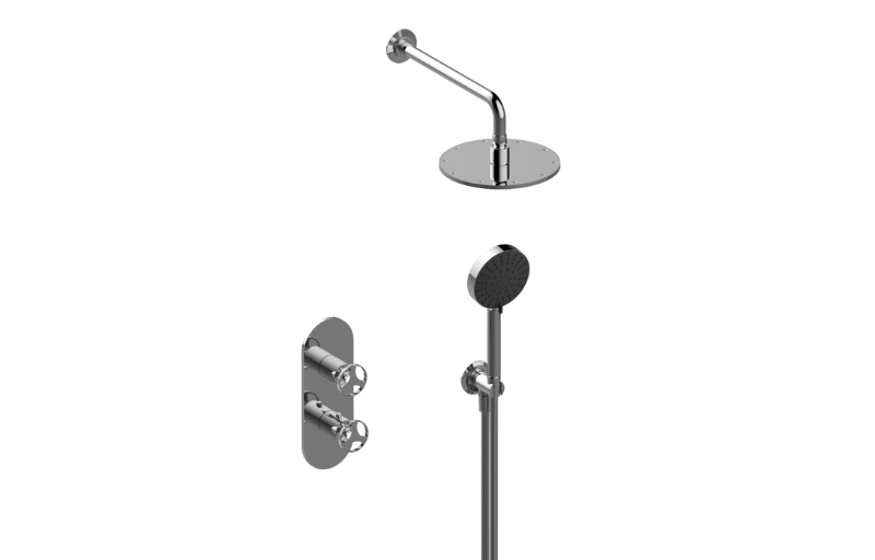 Graff S30X103FR-AU-T - M-Series Thermostatic Shower System - Shower With Handshower (Trim)