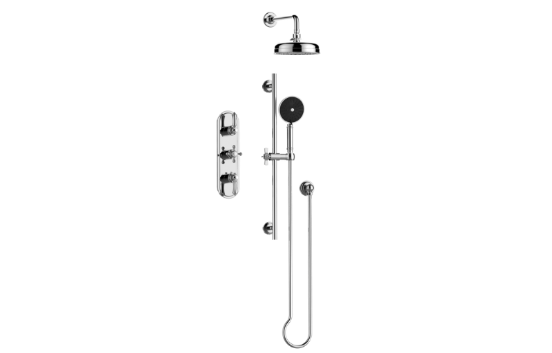 Graff S40AL1X120FR-UBB-T - M-Series Thermostatic Shower System - Shower With Handshower (Trim)