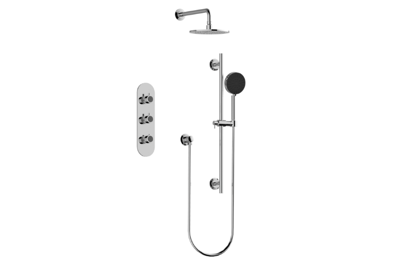 Graff S40RK01FR-UBB-T - M-Series Thermostatic Shower System - Shower With Handshower (Trim)