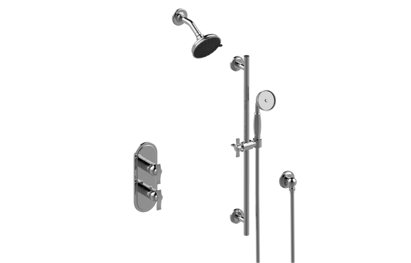 Graff S50L118FR-UBB-T - M-Series Thermostatic Shower System - Shower With Handshower (Trim)
