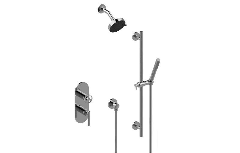 Graff S50L1X103FR-UBB-T - M-Series Thermostatic Shower System - Shower With Handshower (Trim)