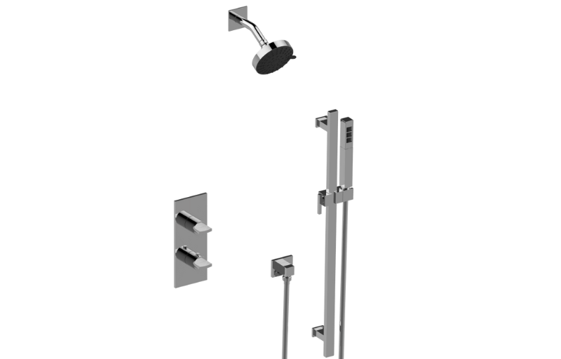 Graff S50X108FR-UBB-T - M-Series Thermostatic Shower System - Shower With Handshower (Trim)