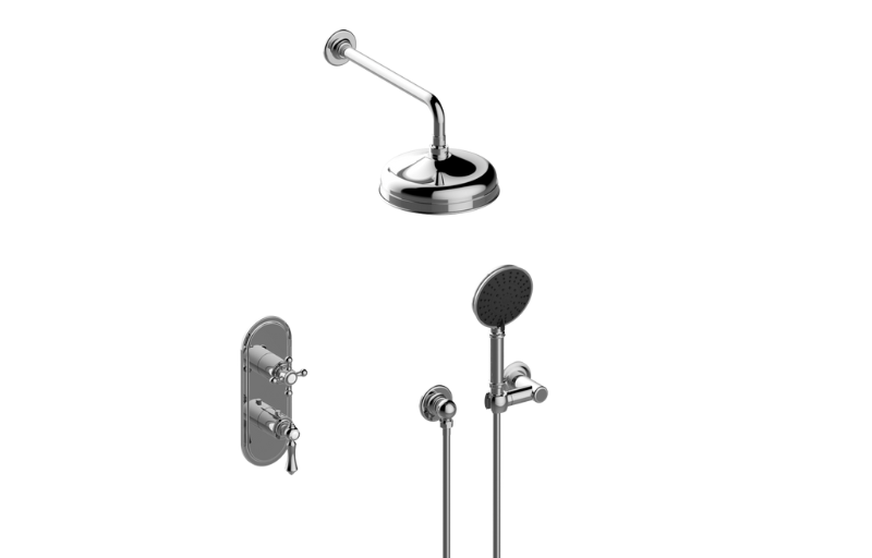 Graff S60L1X120FR-UB-T - M-Series Thermostatic Shower System - Shower With Handshower (Trim)
