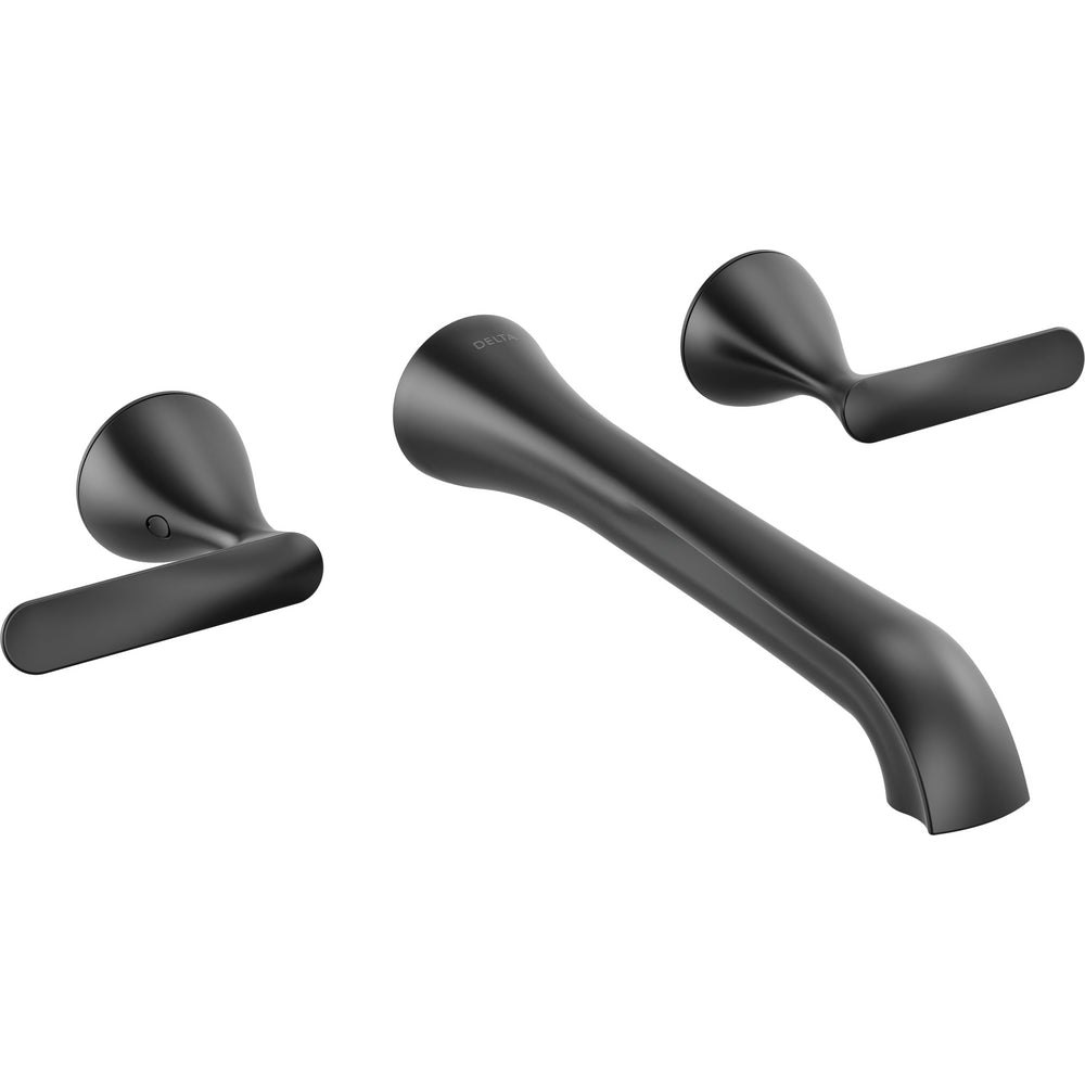 Delta T3545LF-BLWL - Two Handle Wall Mount Bathroom Faucet