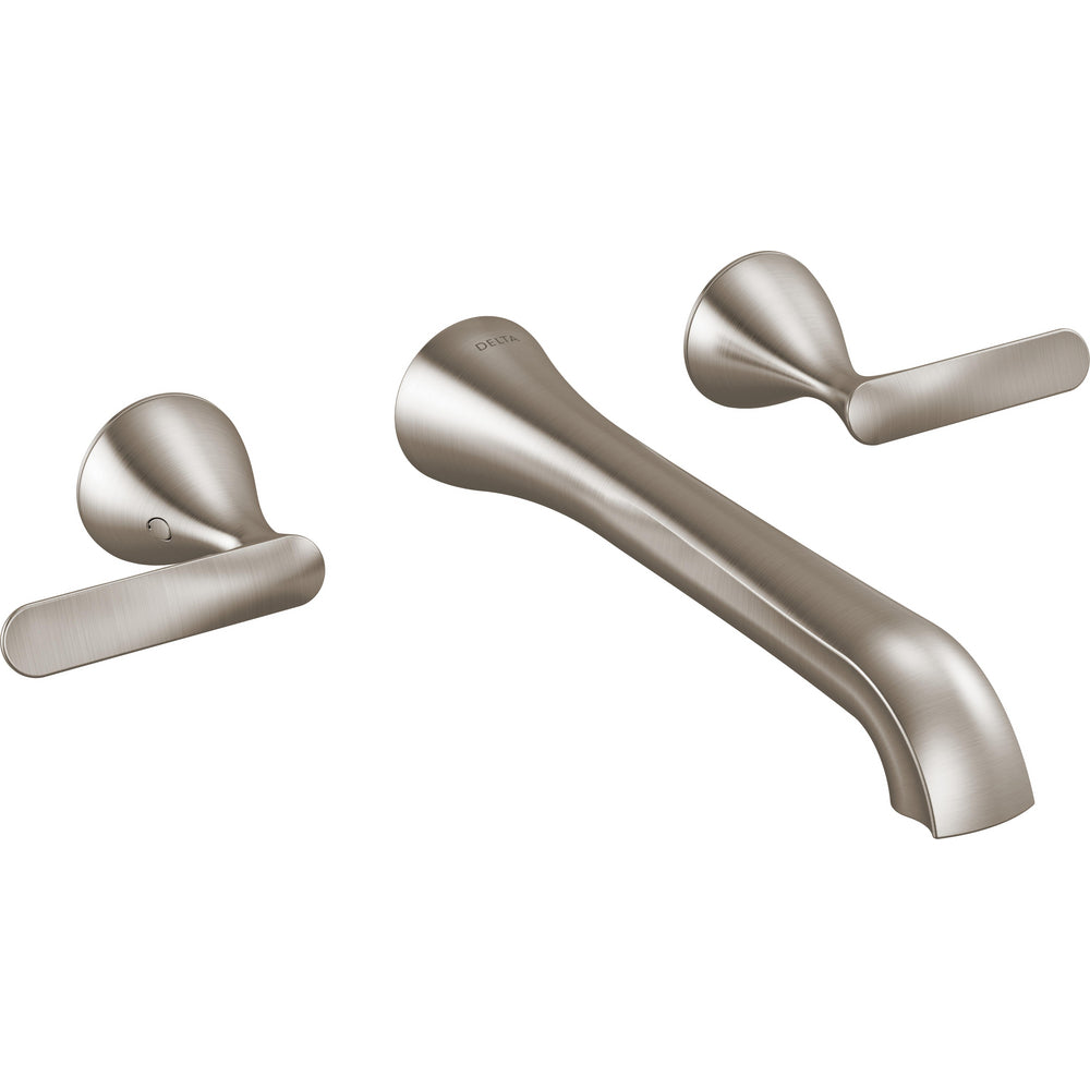 Delta T3545LF-SS-PR-WL - Two Handle Wall Mount Bathroom Faucet