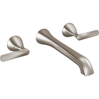 Delta T3545LF-SS-PR-WL - Two Handle Wall Mount Bathroom Faucet