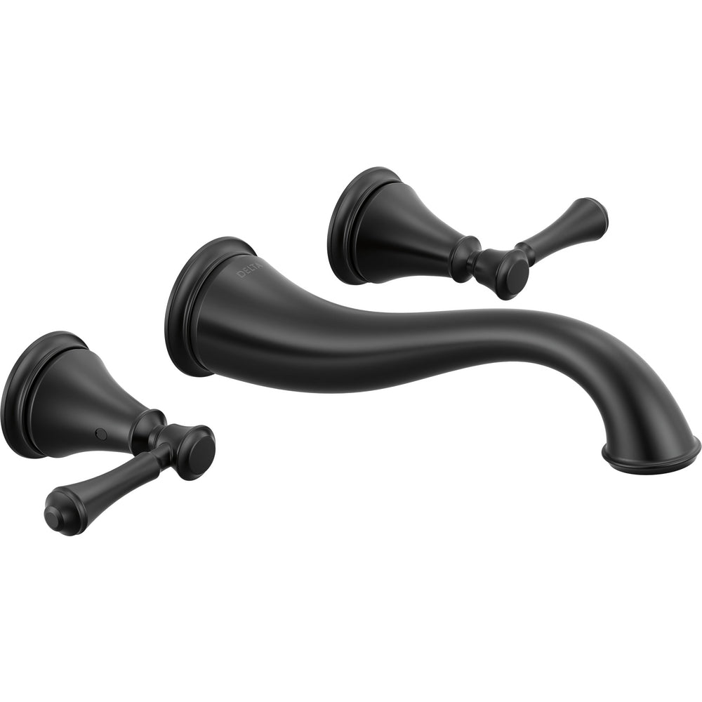 Delta T3597LF-BLWL - Two Handle Wall Mount Lavatory Faucet Trim