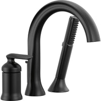 Delta T3745-BL - Three Hole Roman Tub Trim With Hand Shower