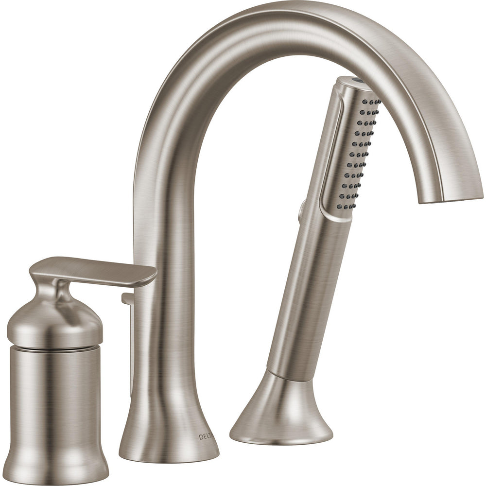 Delta T3745-SS-PR - Three Hole Roman Tub Trim With Hand Shower