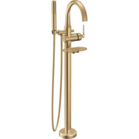 Delta T4745-CZ-PR-FL - Floor Mount Tub Filler Trim